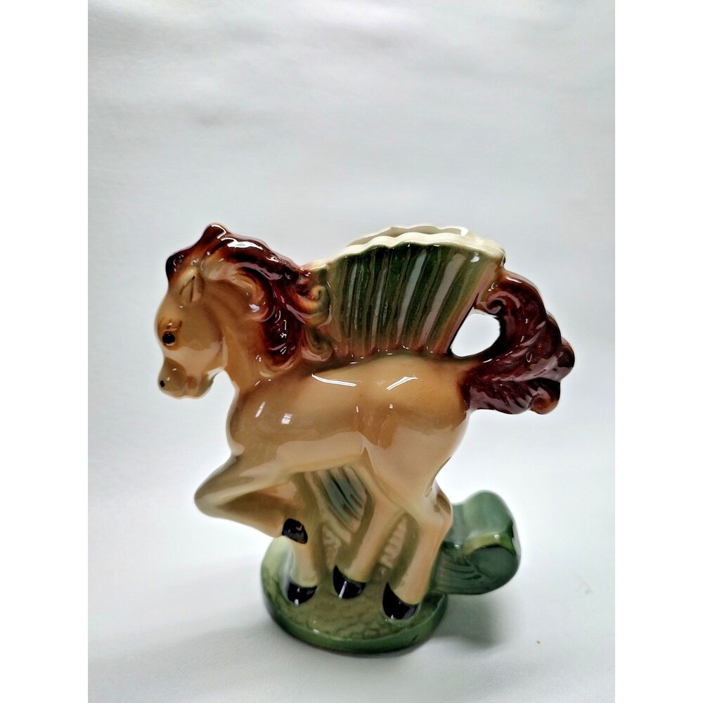 Vintage 1950's 60's Frisky Colt Horse Planter Vase Great for Succulents 6" Tall